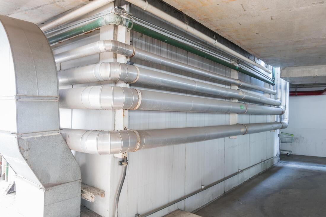 a ductwork pipe system